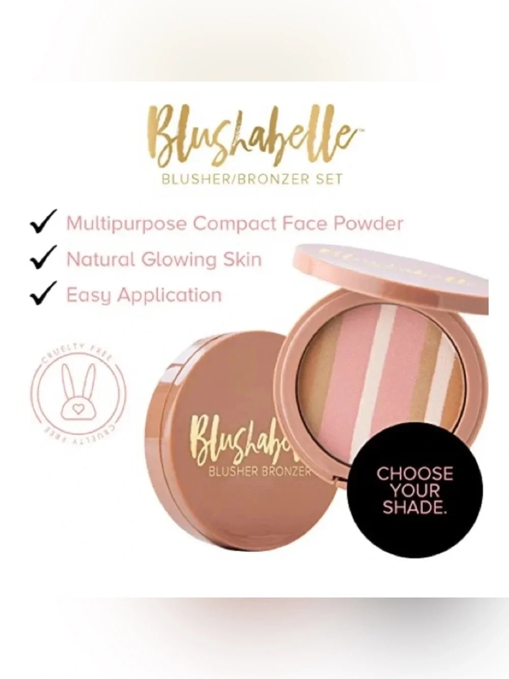 Belle Beauty Bronzabelle 4-Shade Bronzer Palette 🌴 Shade: Ray of Sunshine nwot
